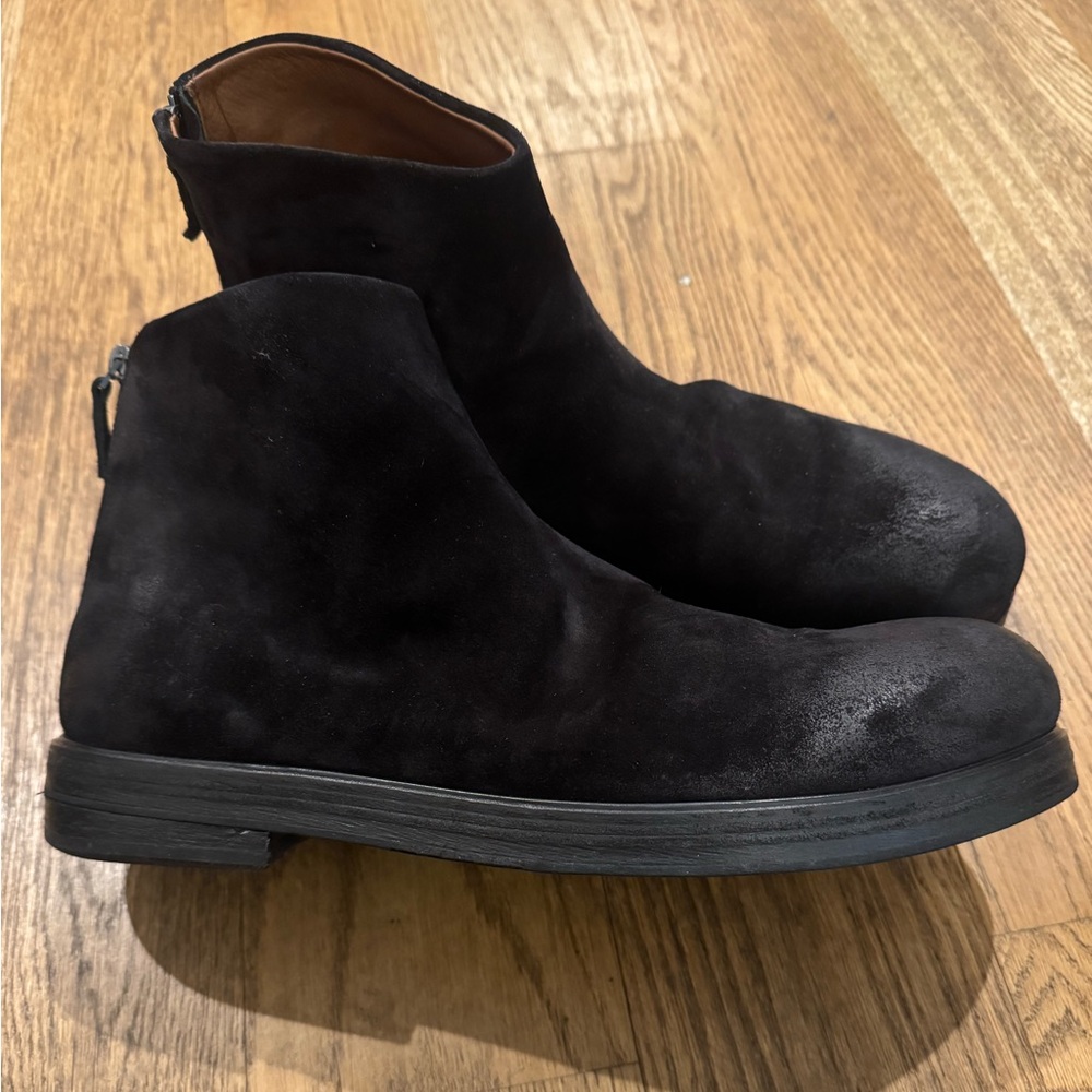 Marsell Zucca Zeppa Suede Ankle Boots Sz 12